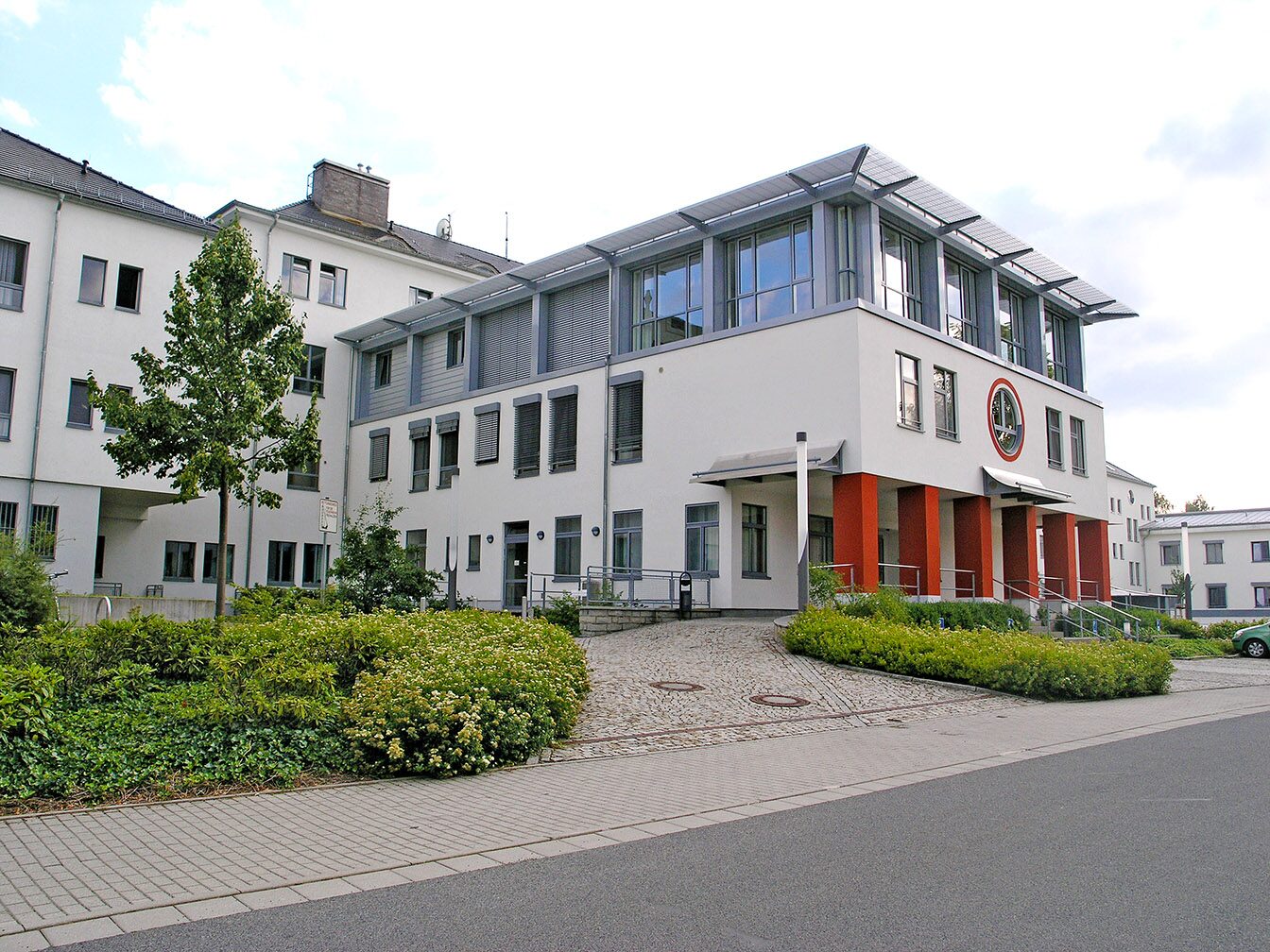 Rohbauarbeiten am Krankenhaus Ebersbach